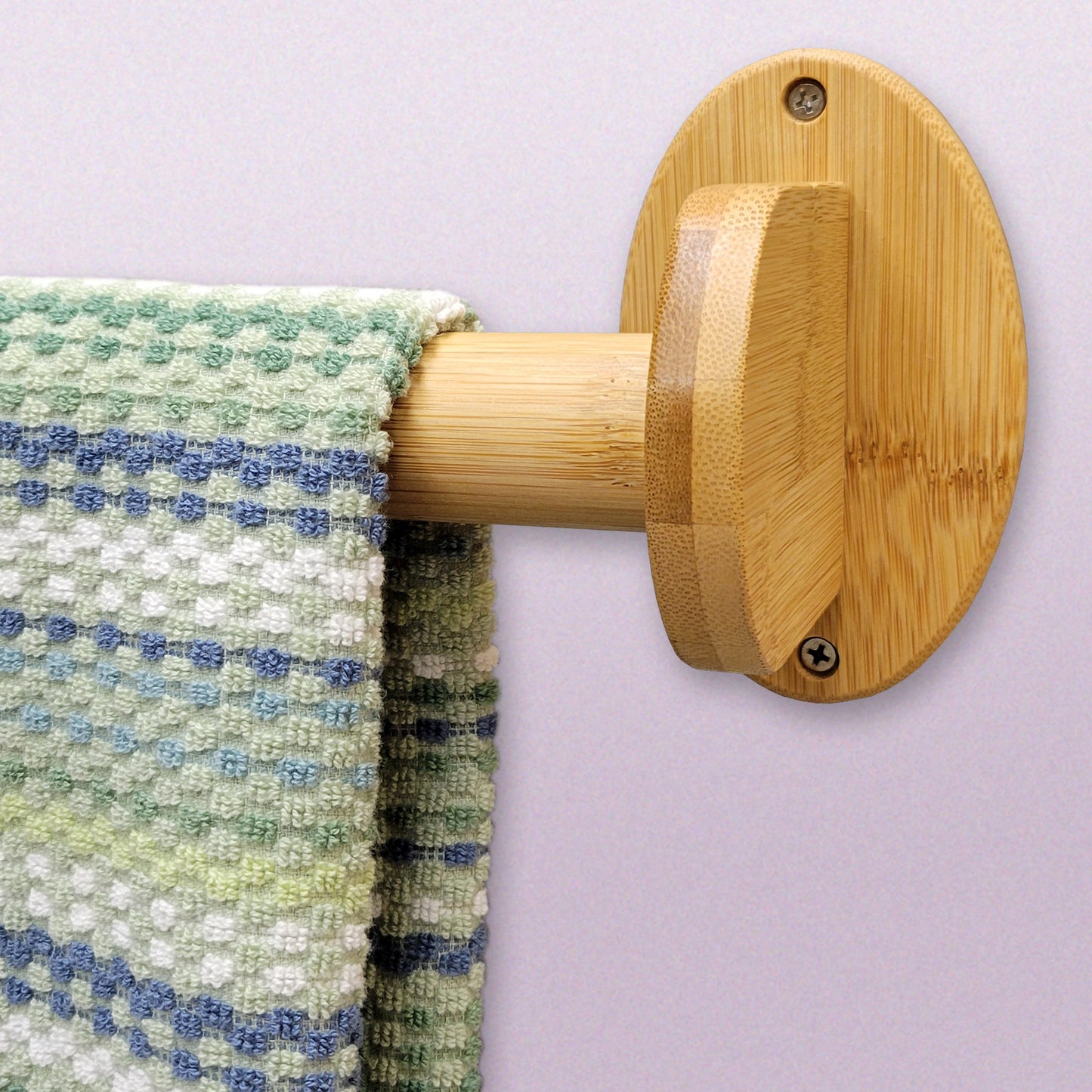 Bamboo Towel Bar/ Wall Yoga Mat Holder