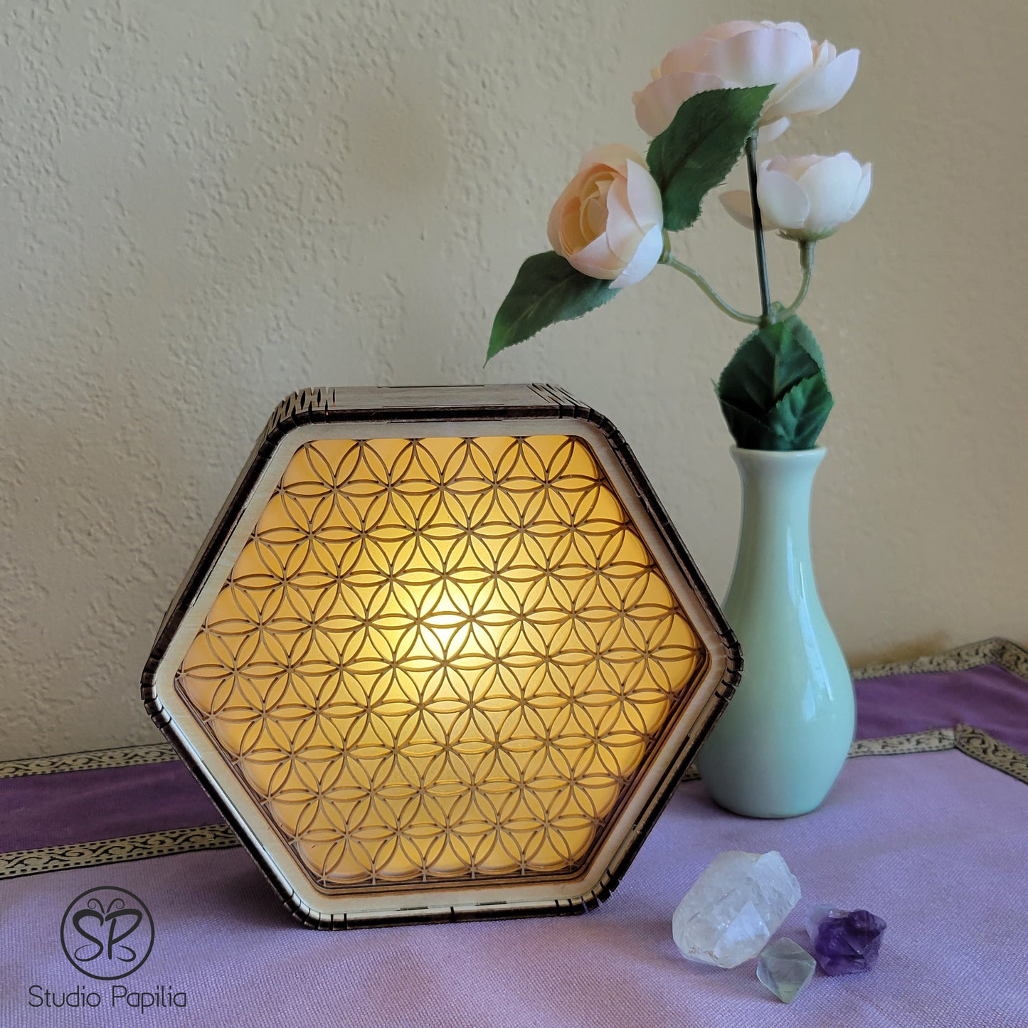 Flower of Life Sacred Geometry Lamp, LED